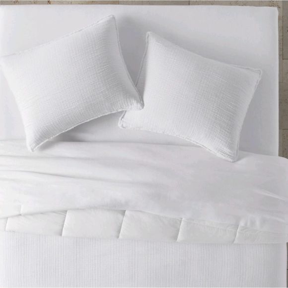 Casaluna Other - Casaluna sham only textured chambray white